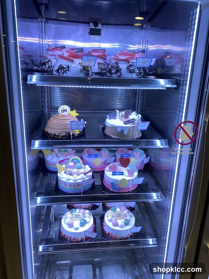 Ice Cream Cakes in Refrigerator