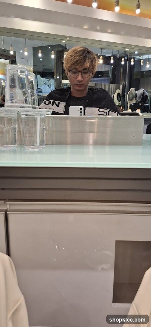 Man at Hair Salon
