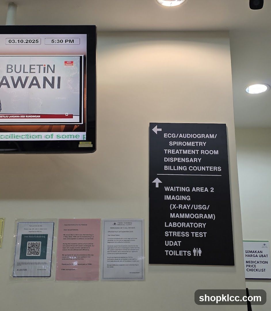 Clinic Signage and Information Display