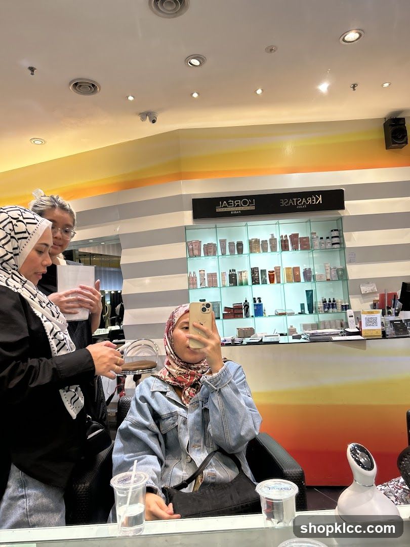 Salon Interior with Customers