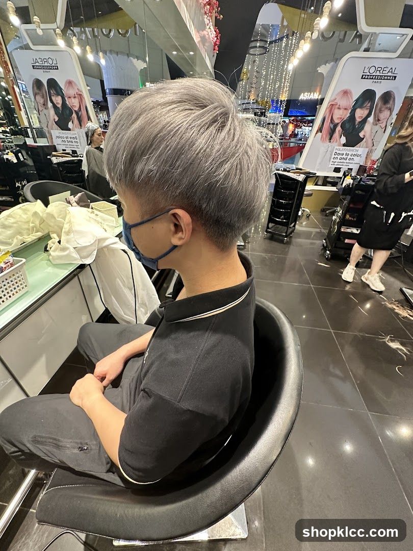 Hair Salon Interior with L'Oréal Display