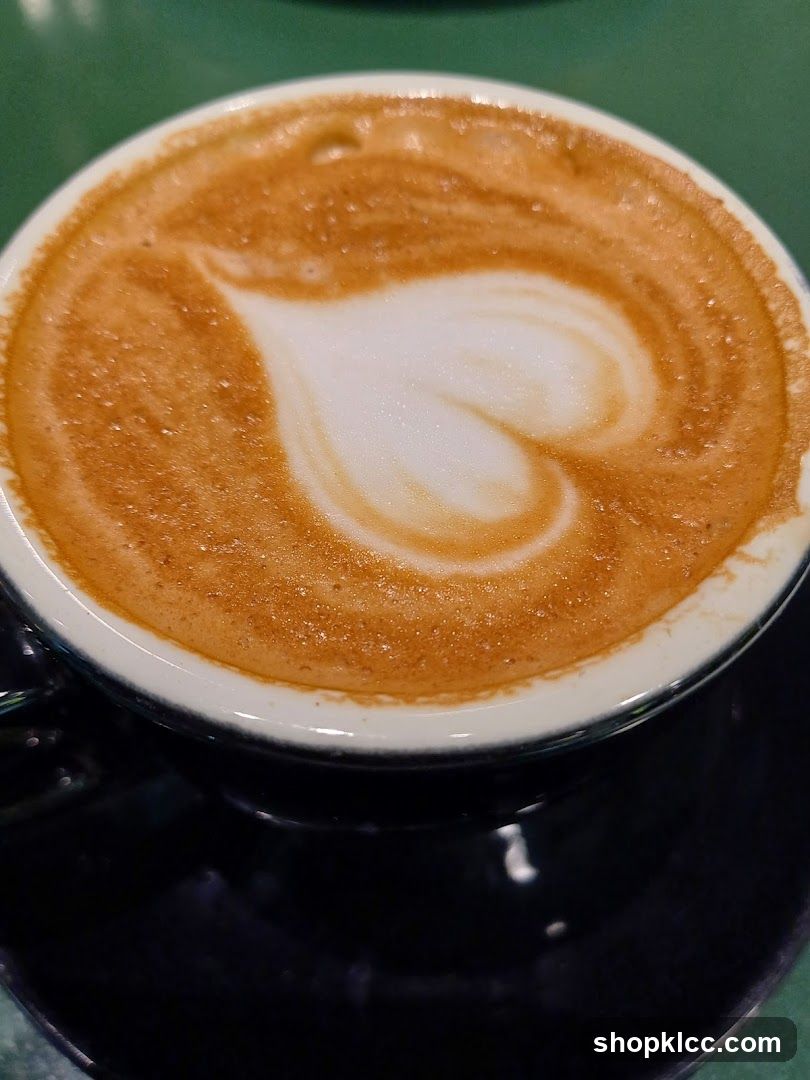 Latte with Heart Art