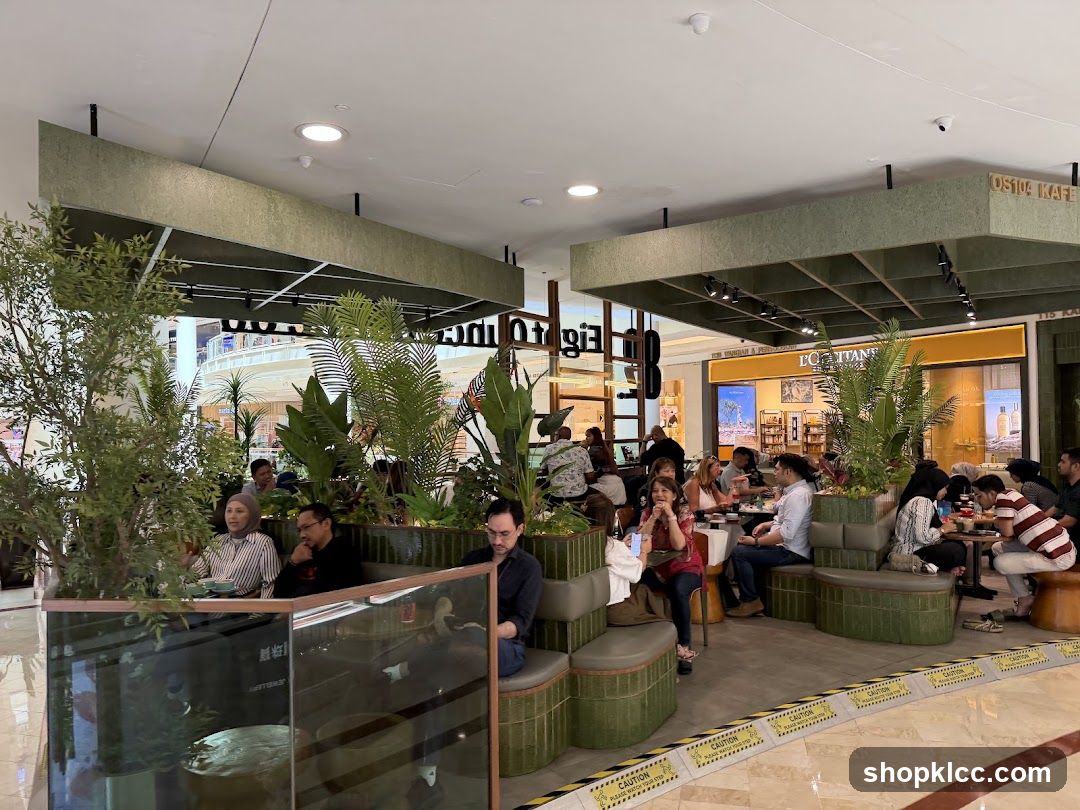 Indoor cafe with patrons