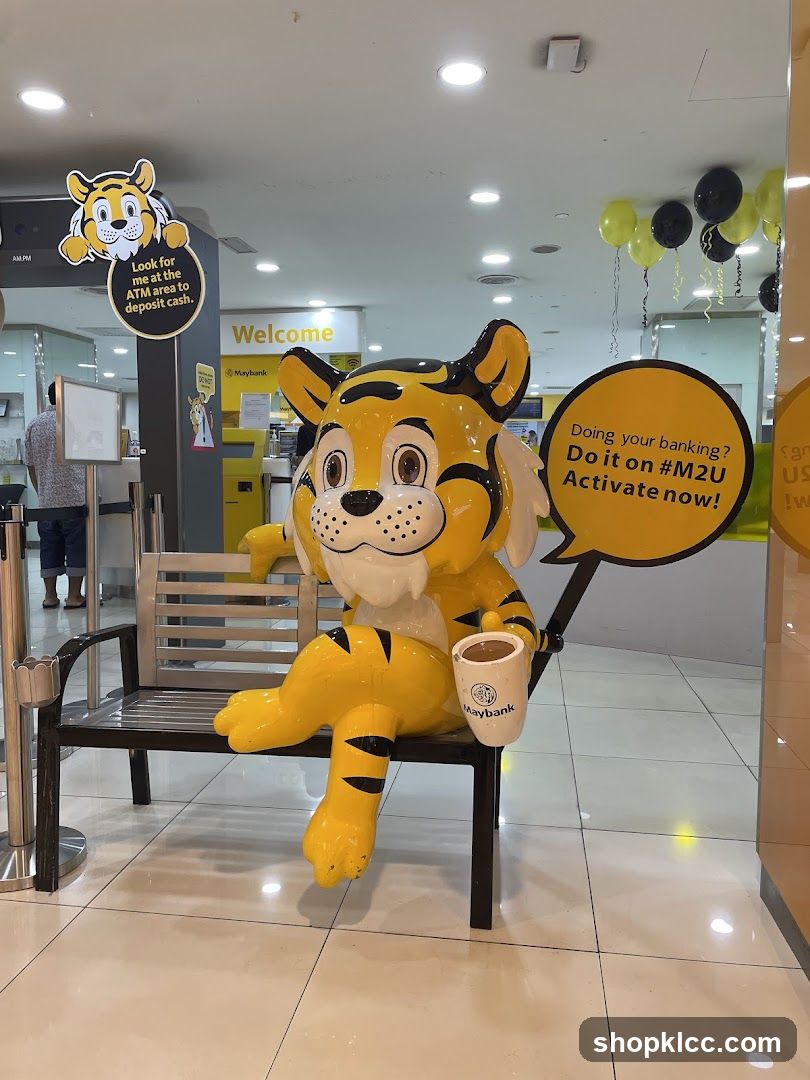 Tiger mascot at Maybank