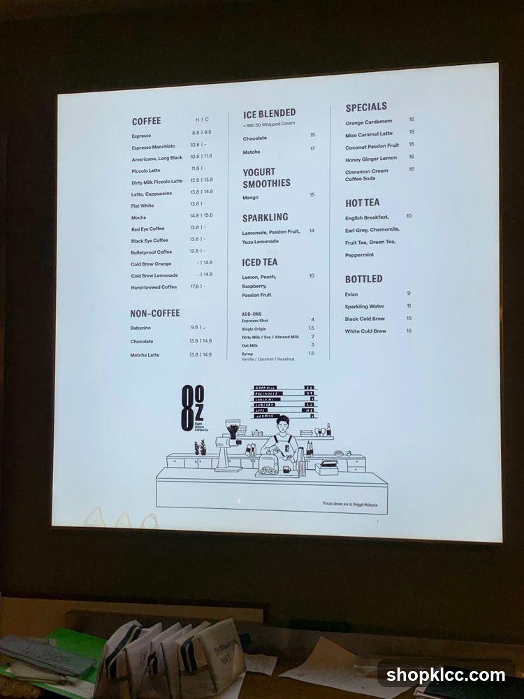 Coffee Menu