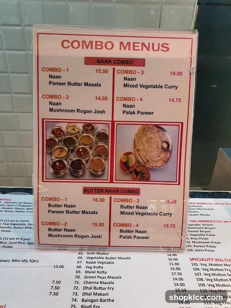 COMBO MENUS