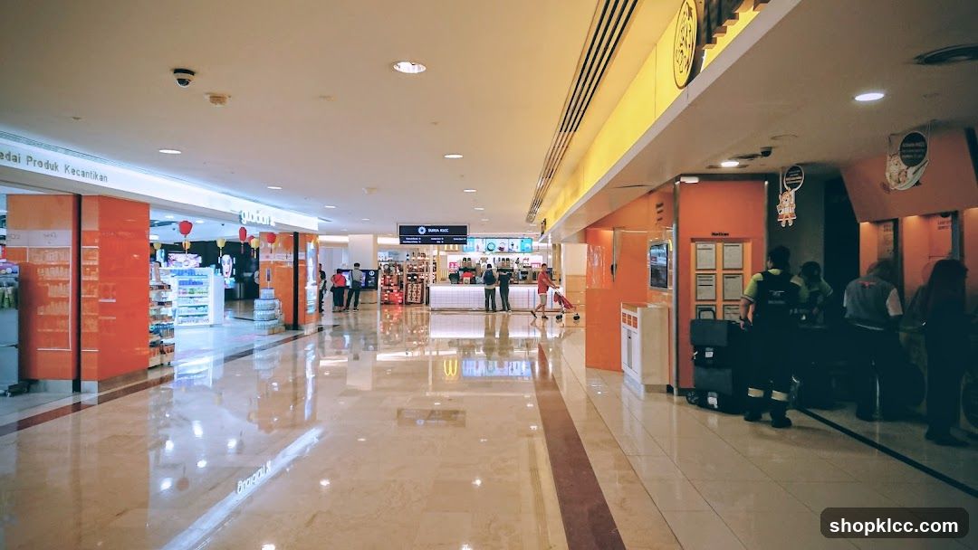 Mall Interior with Shops and Food Stalls