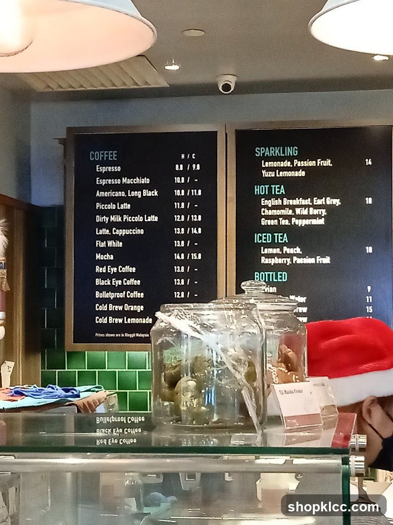 Coffee and Tea Menu