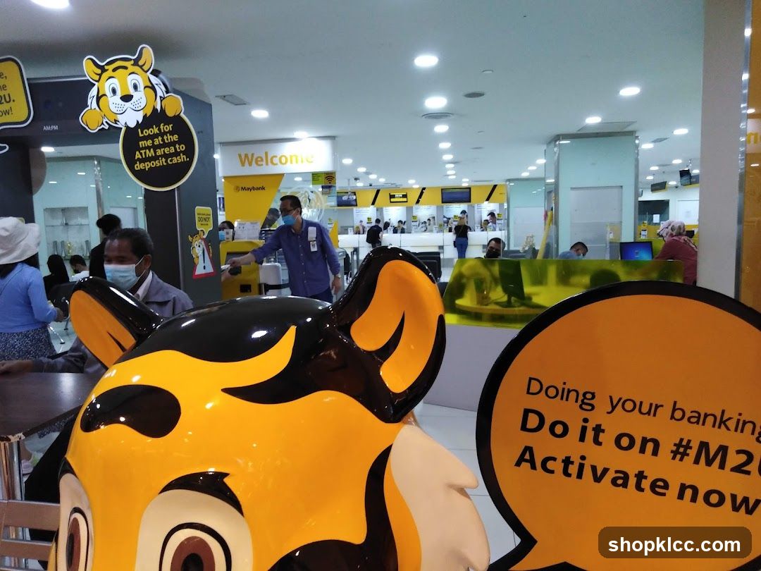 Maybank Interior with Mascot