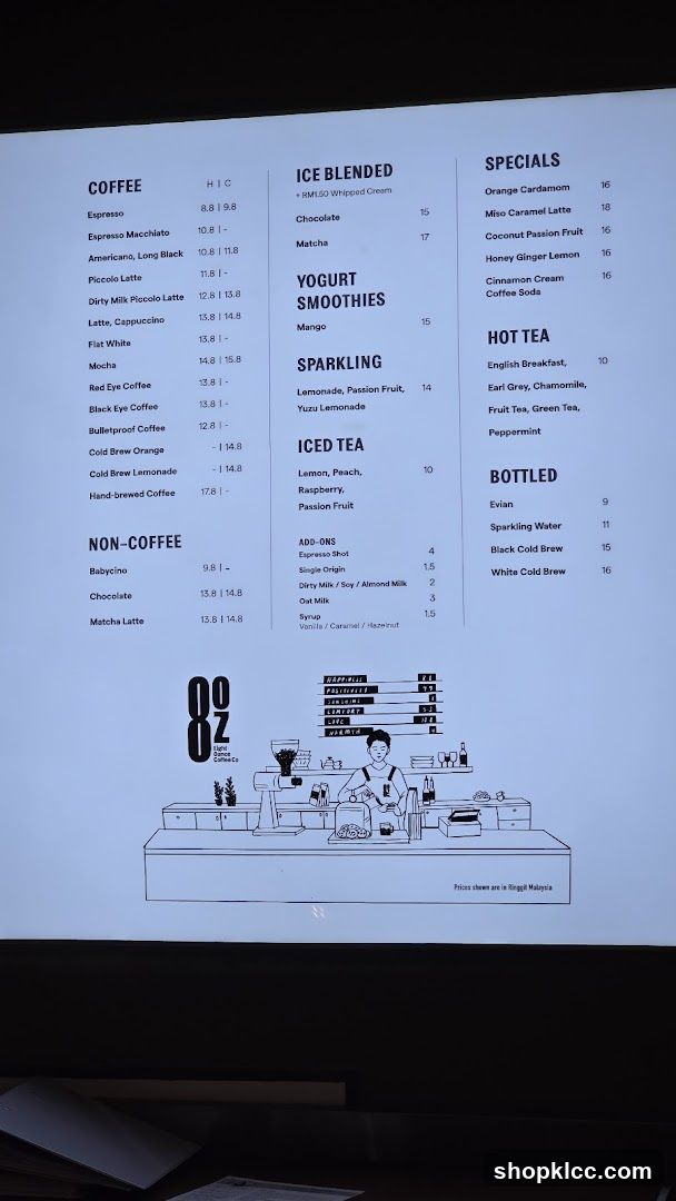 Coffee Menu