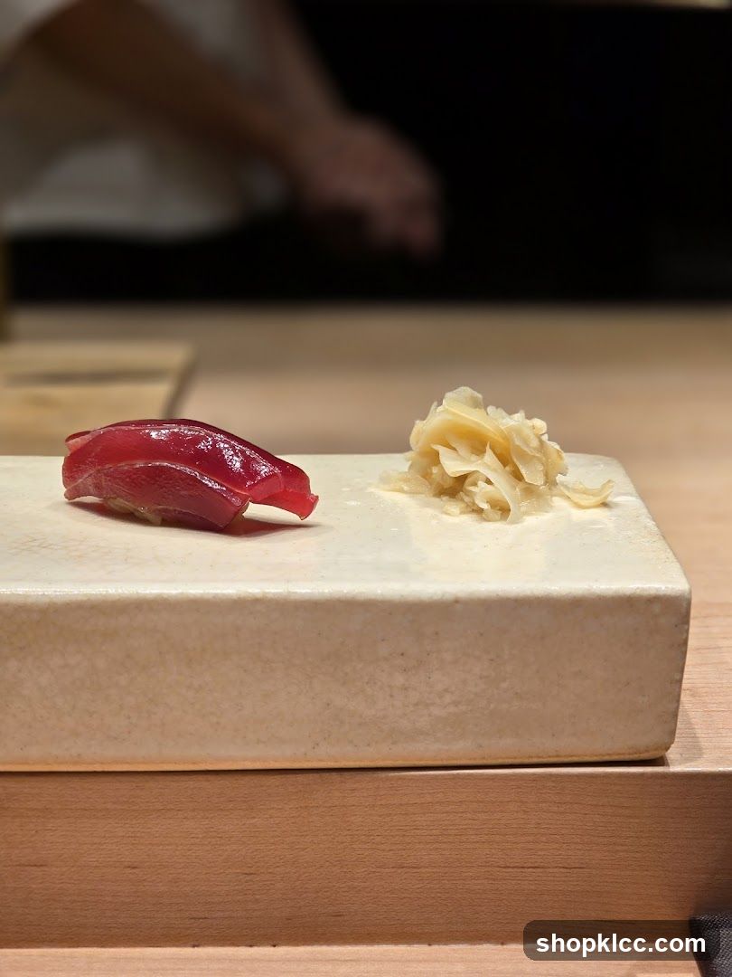 Tuna Nigiri with Pickled Ginger