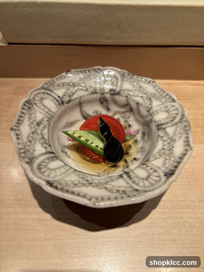 Appetizer with Tomato and Okra