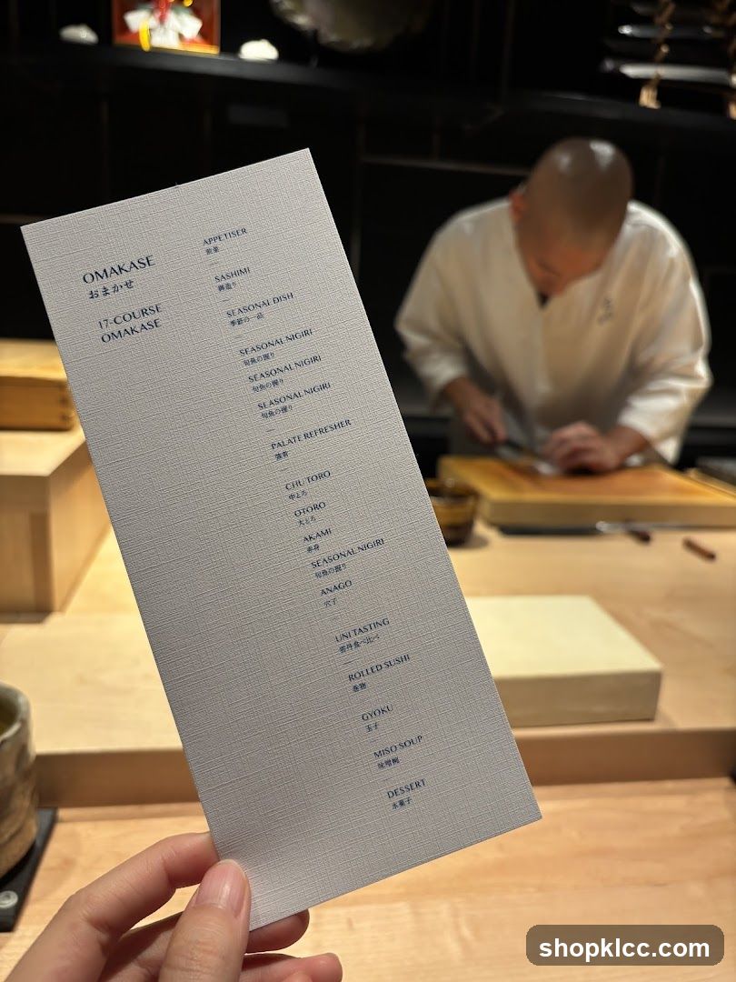 17-COURSE OMAKASE