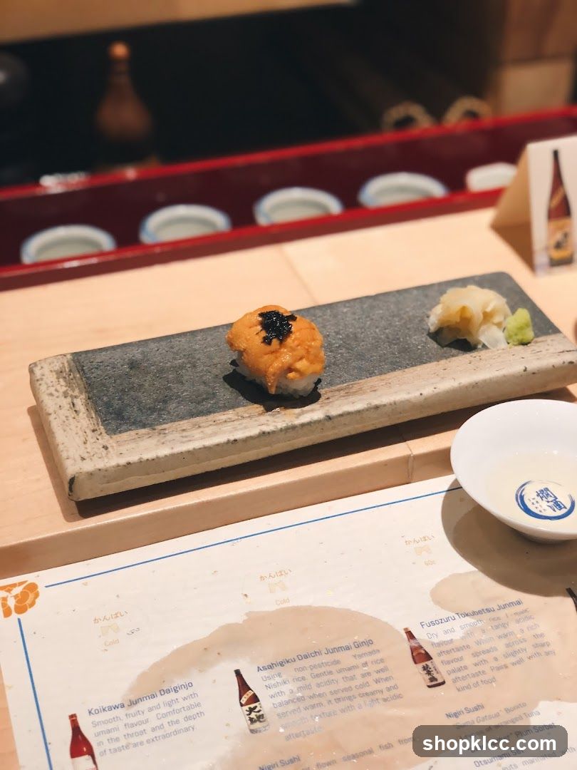 Sake and Nigiri Menu