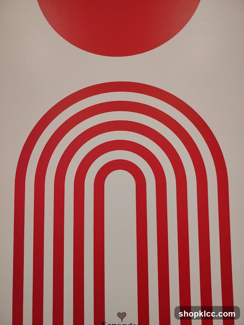 Abstract Red and White Design