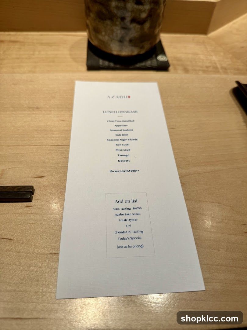 Lunch Omakase