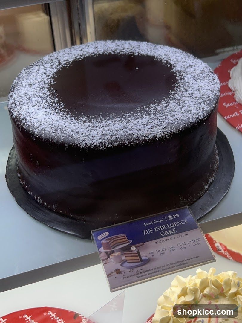 Chocolate Cake with Powdered Sugar
