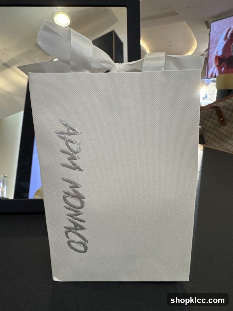 White Gift Bag with APM Monaco Logo