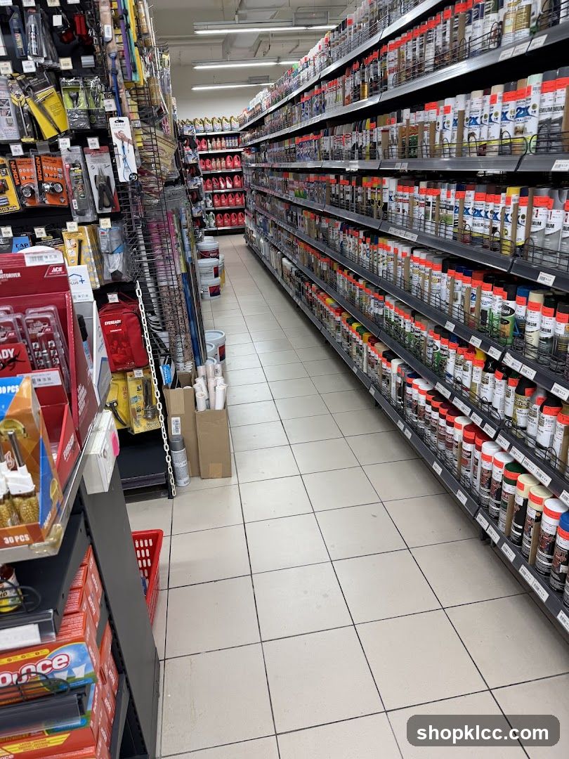 Aisle of Products in a Store