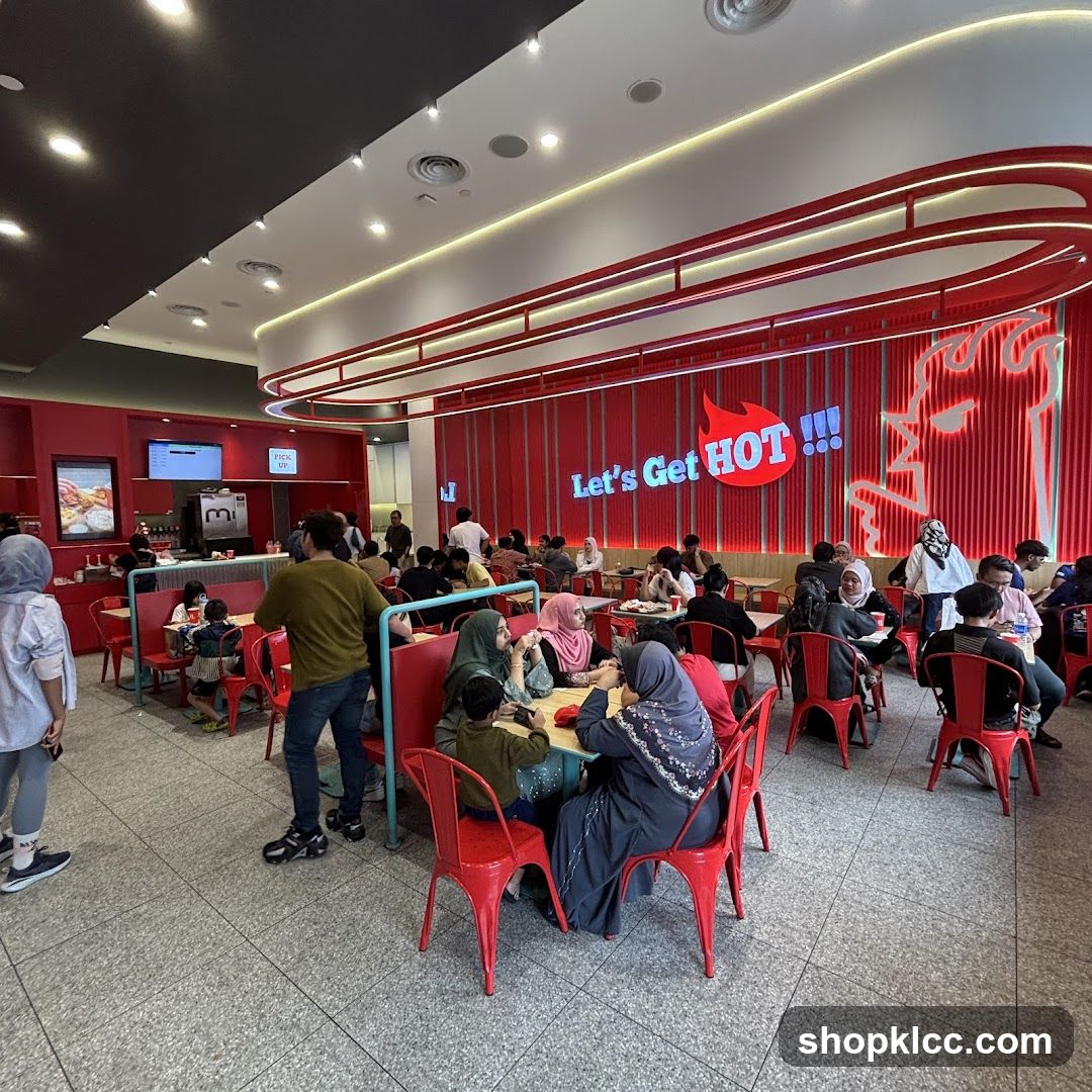 Restaurant Interior with Diners