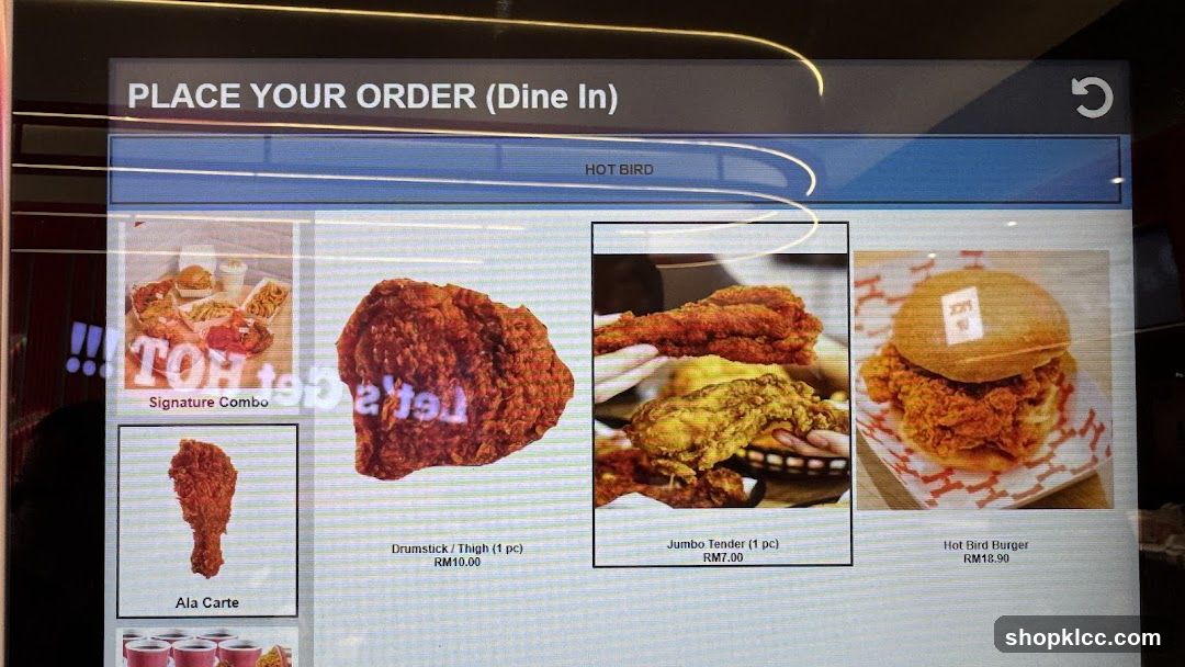 Hot Bird Menu