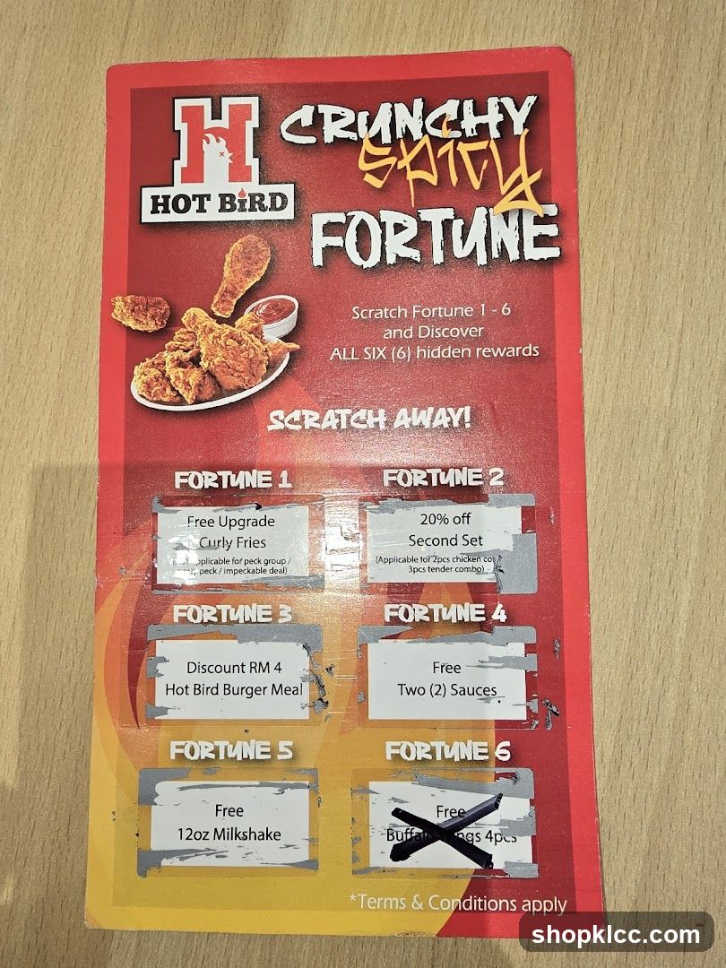Hot Bird Crunchy Scratch Fortune