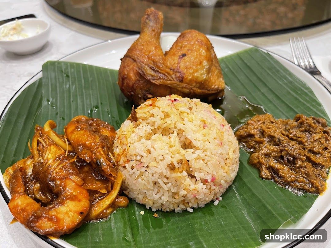 Fried Chicken and Shrimp Rice Platter