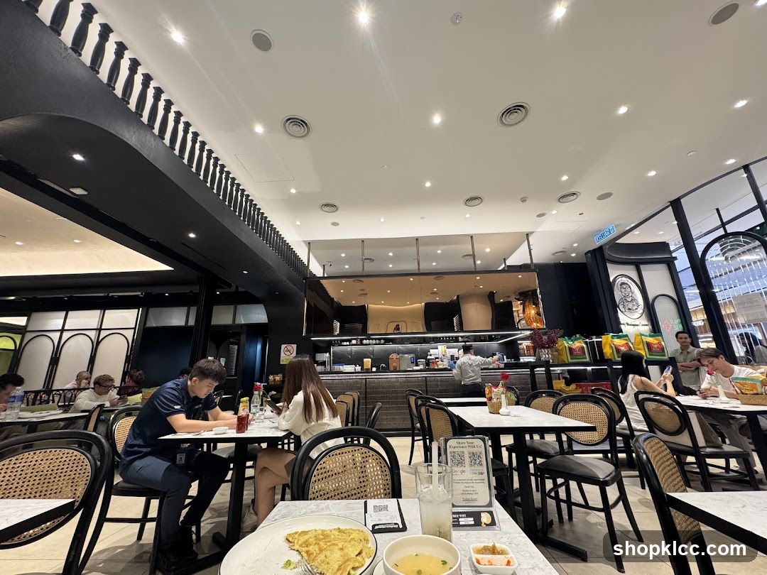 Restaurant Interior with Diners