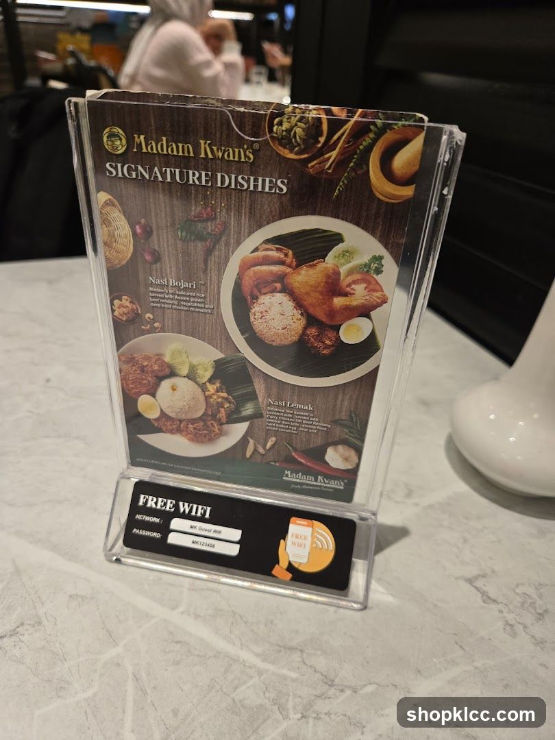Madam Kwan's Signature Dishes