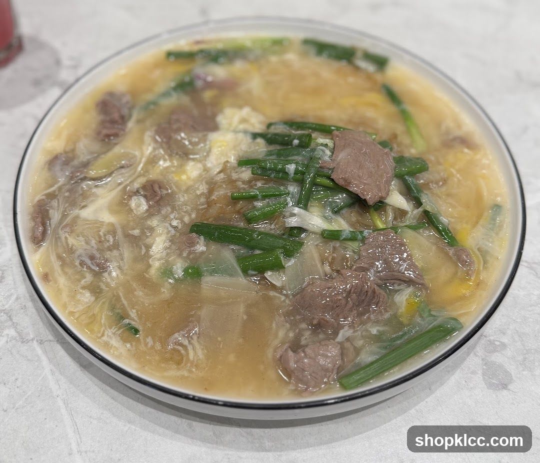 Beef and Egg Drop Soup