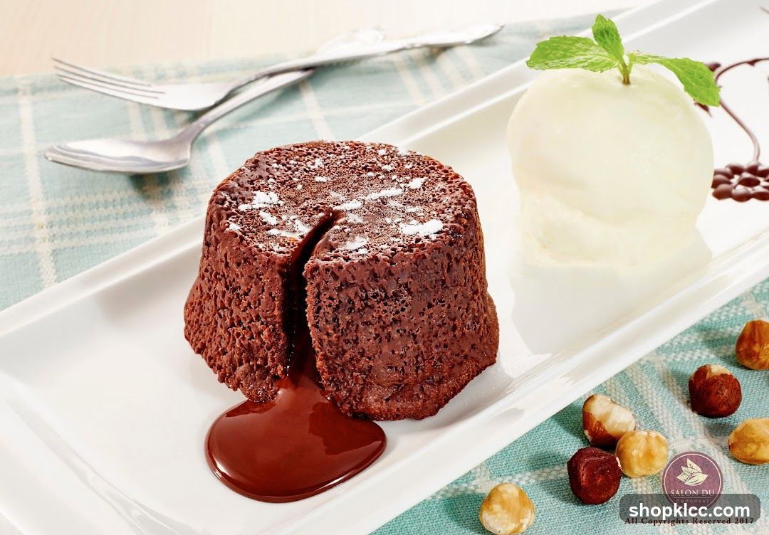 Chocolate Lava Cake with Ice Cream