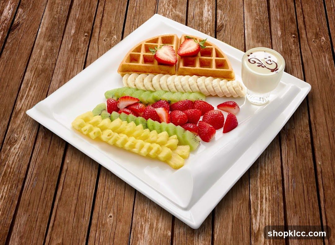 Waffle and Fruit Platter