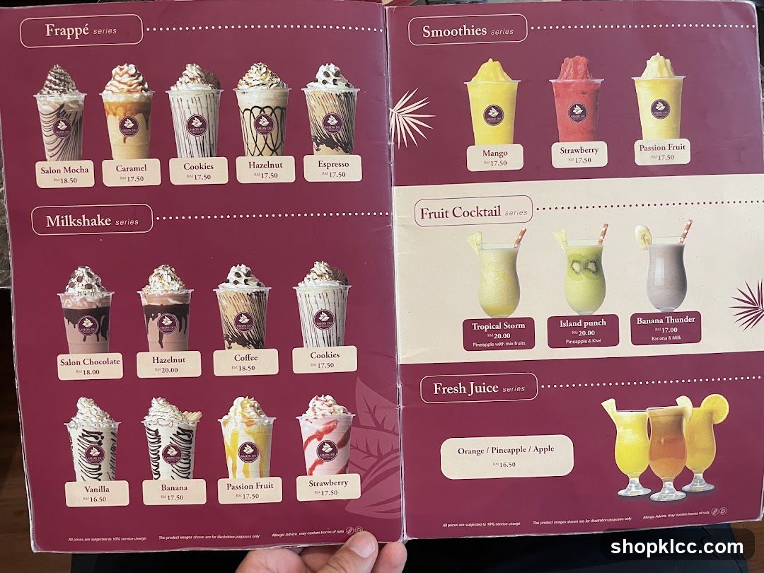 Beverage Menu