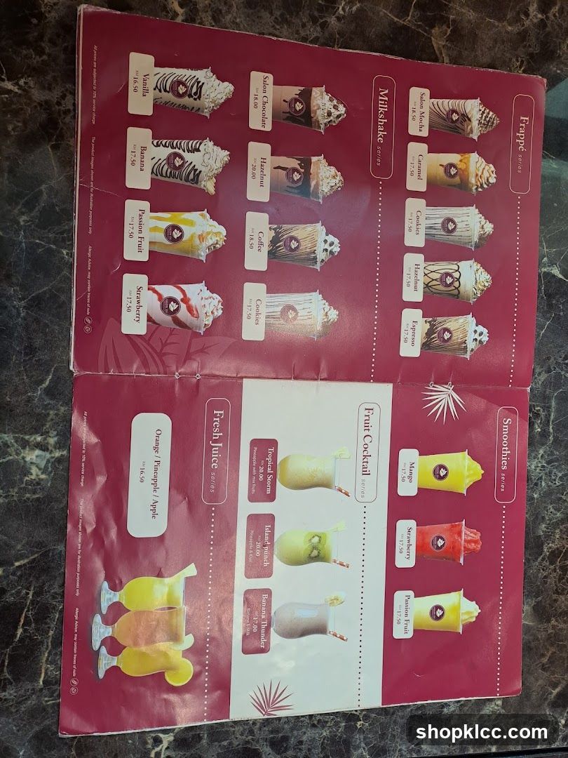 Beverage Menu