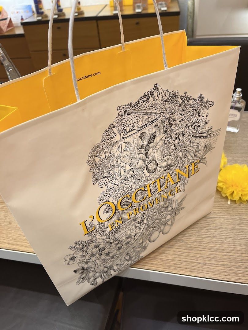 L'Occitane shopping bag