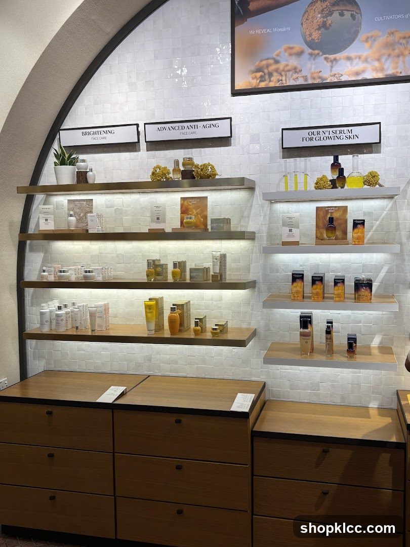 Skincare Products Display
