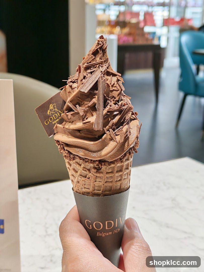 Chocolate Ice Cream Cone