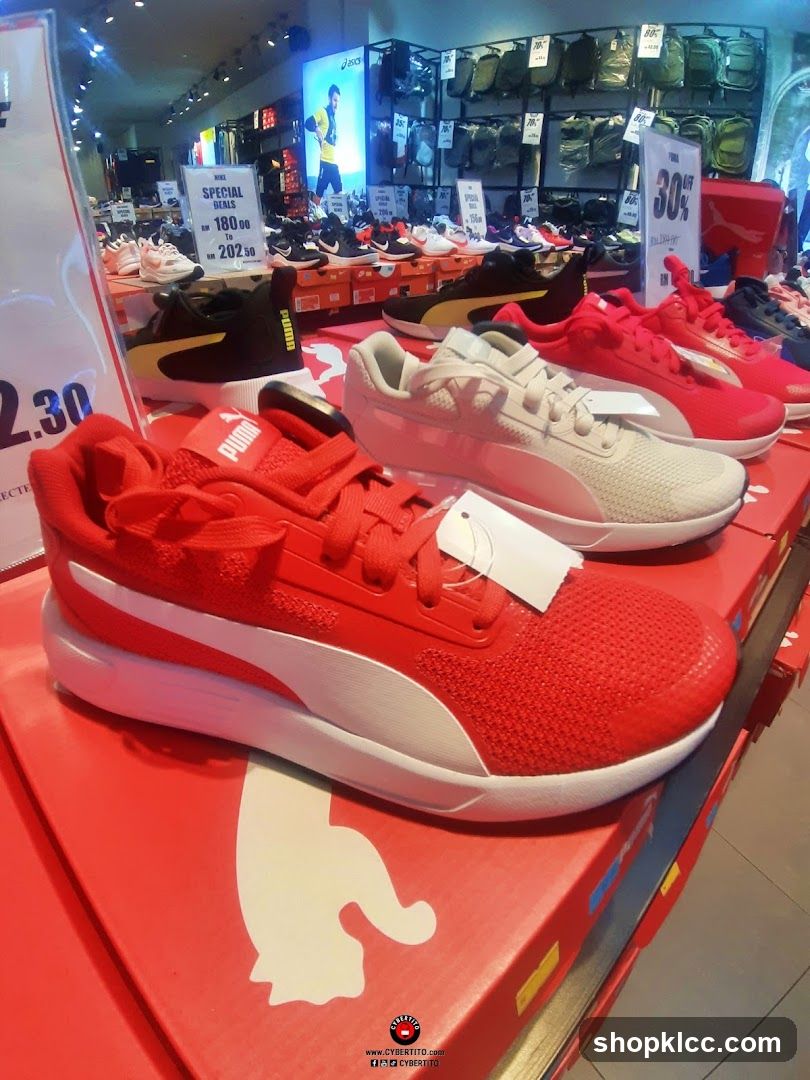 Puma Shoes Display