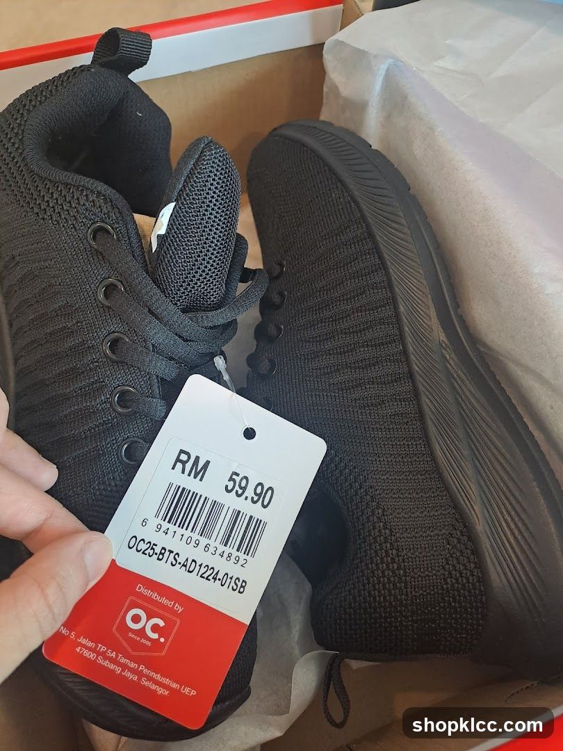Black Sneakers in Box
