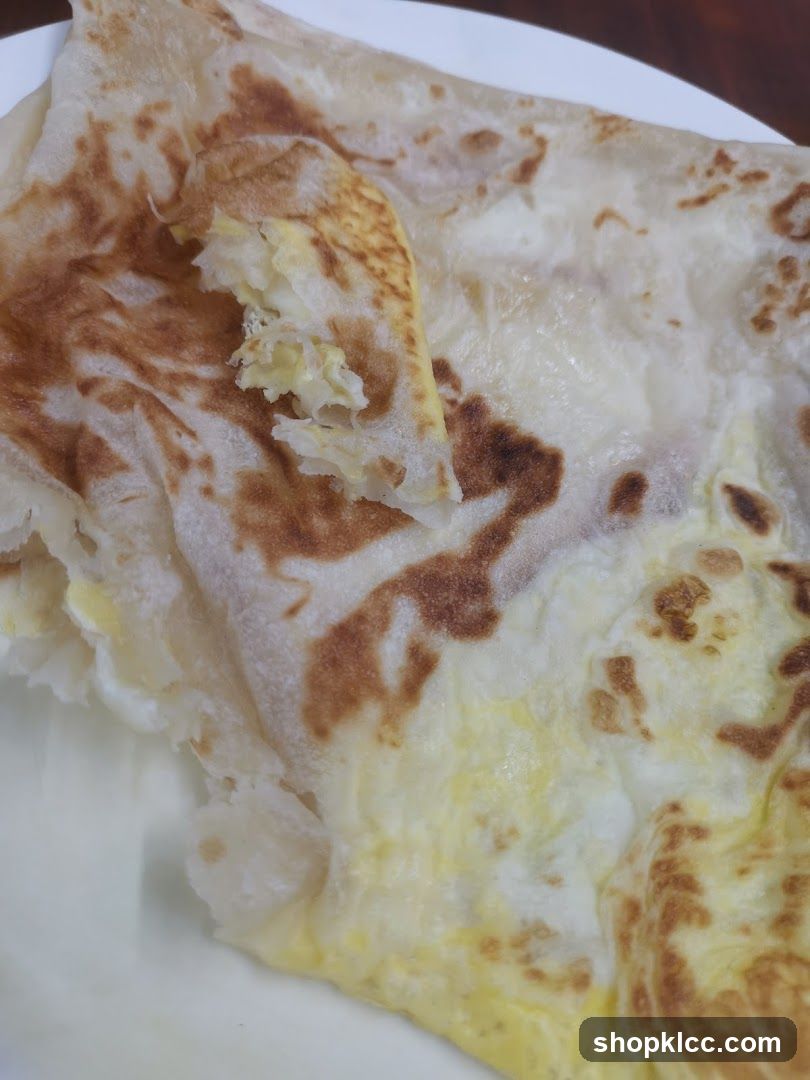 Roti Canai with Egg