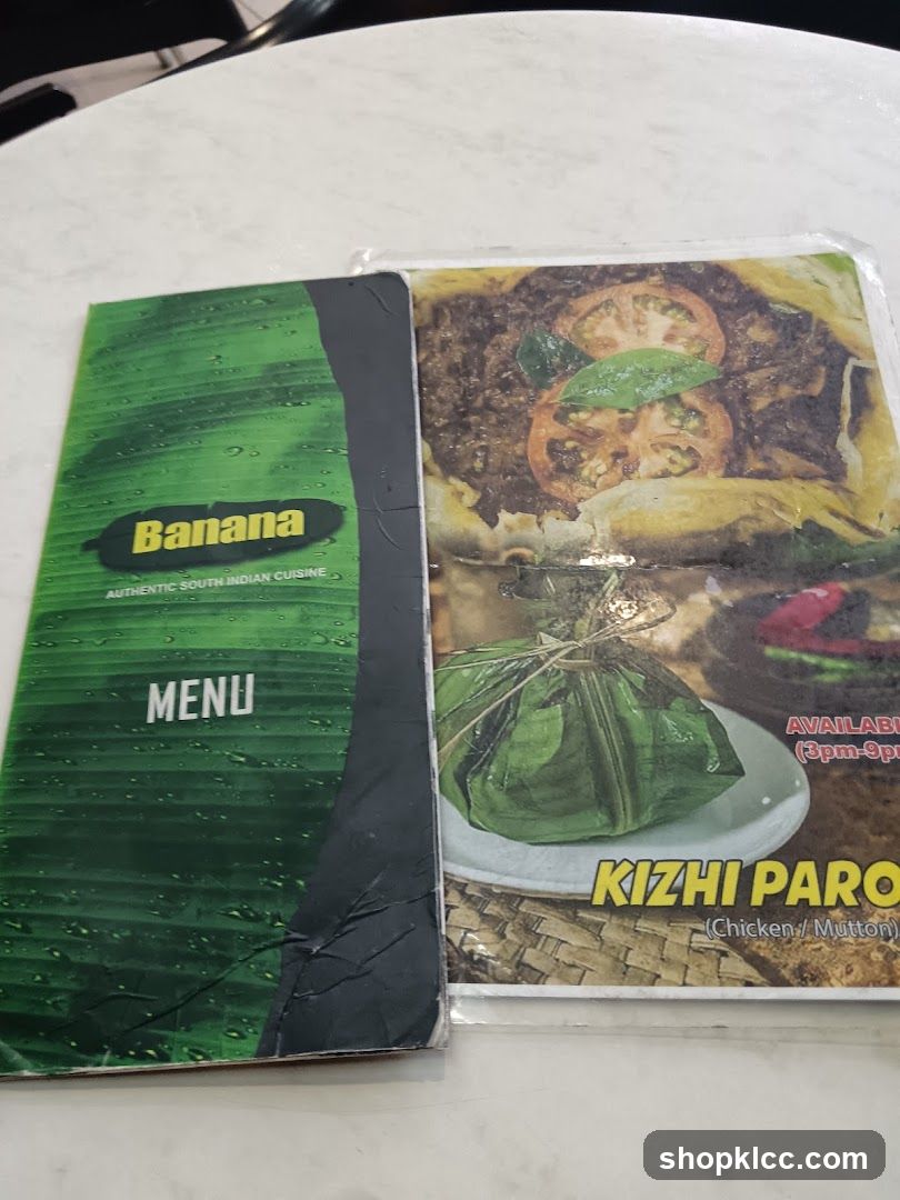Banana Menu