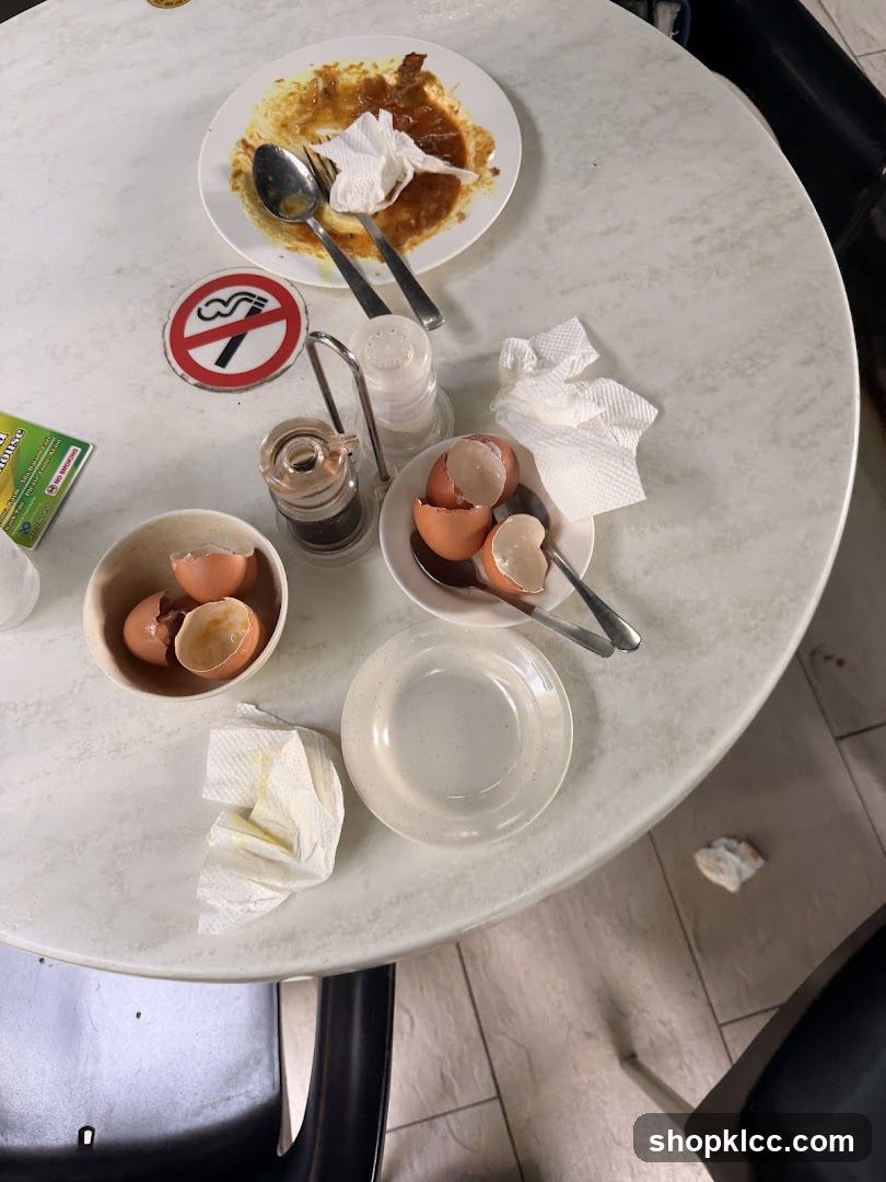 Table after a meal