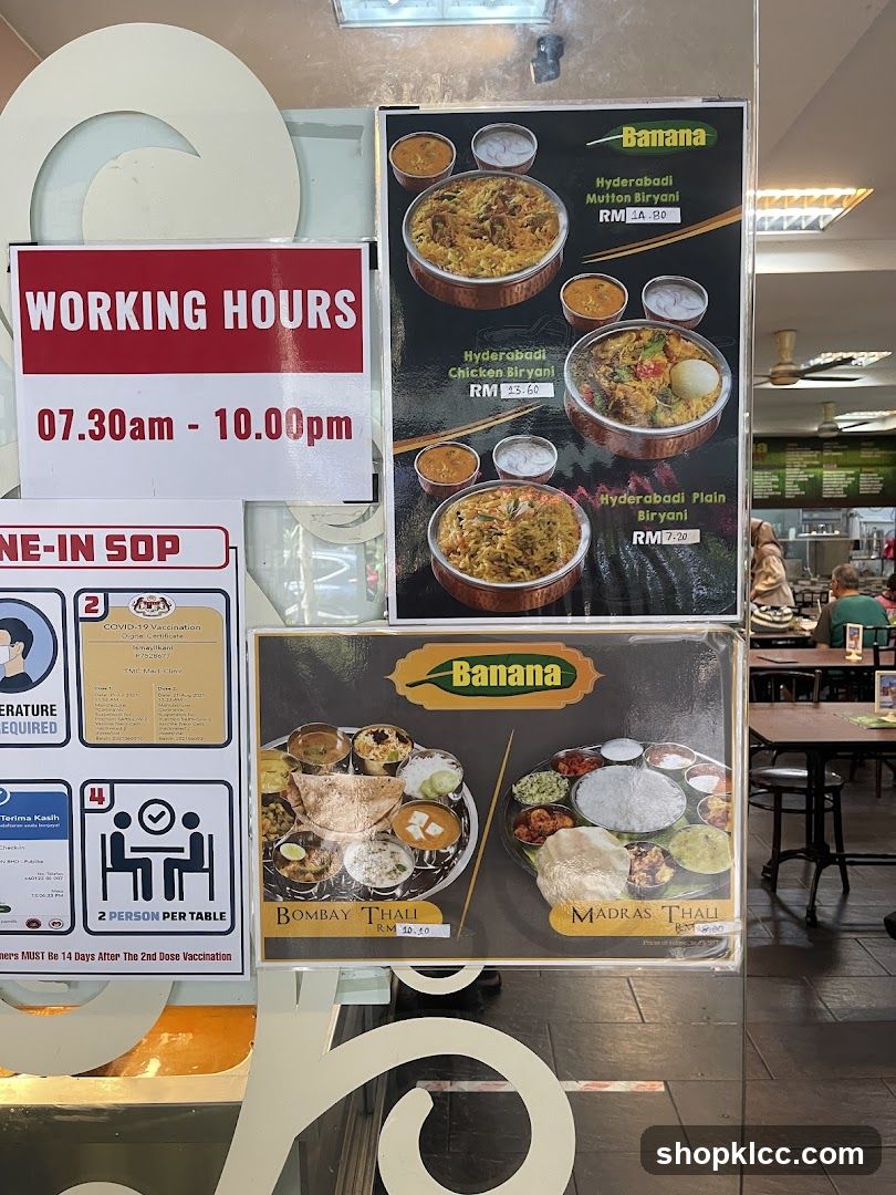 Restaurant Menu and Information