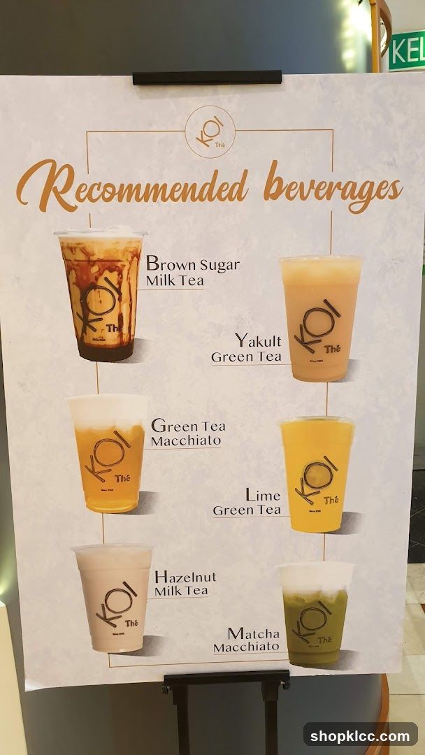 Recommended beverages
