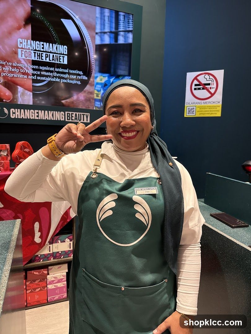 Employee at The Body Shop