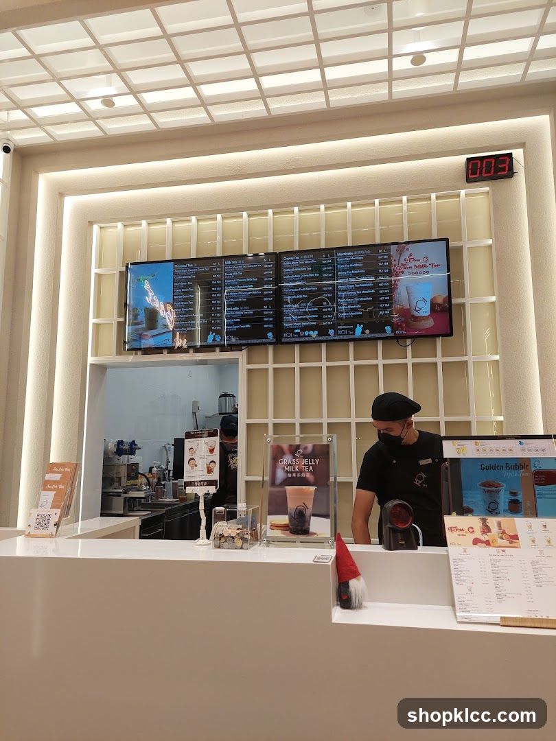 Bubble Tea Shop Counter
