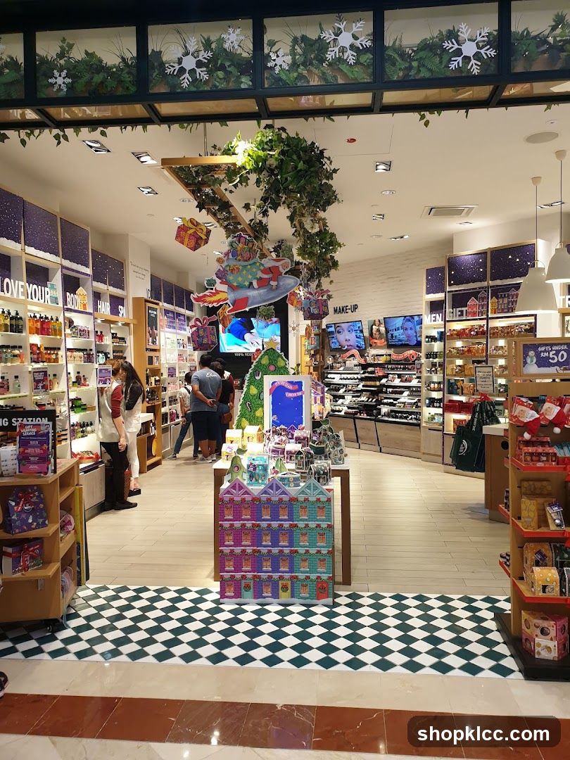 Christmas Decorations in a Store