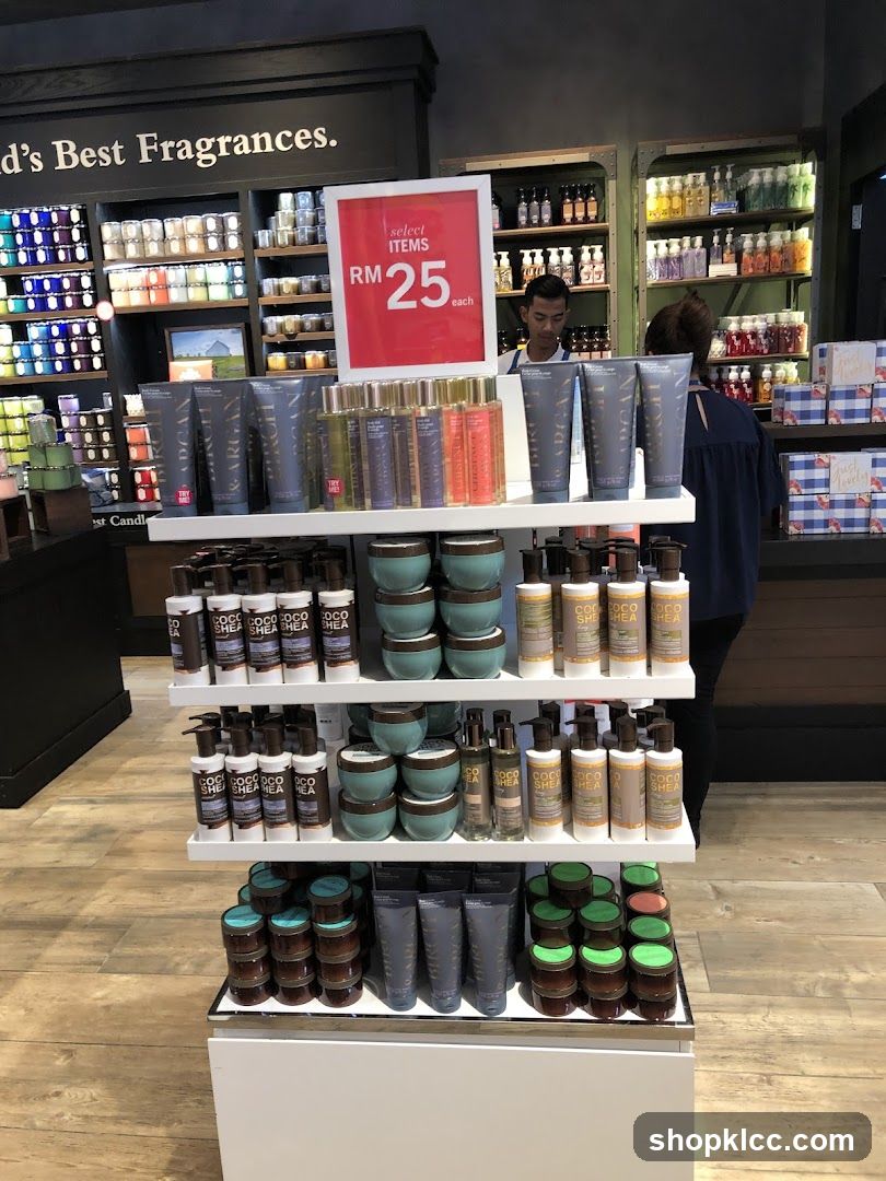 Bath and Body Works Store Display