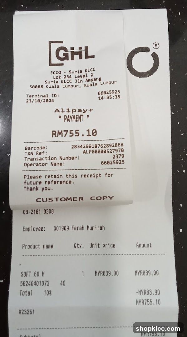 Receipt