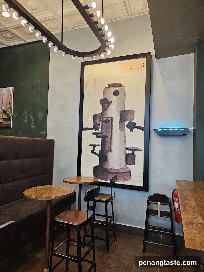 Cafe Interior with Artwork